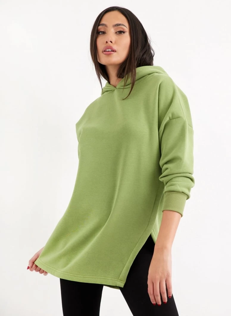 Noobass Φούτερ Oversized με κουκούλα - Lime 3 Noobass Φούτερ Oversized με κουκούλα - Lime