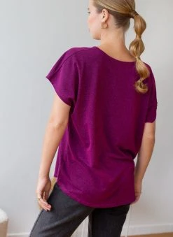 The Fashion Project Μπλούζα Lurex με ανοιχτή λαιμόκοψη - Magenta -Κατάστημα TheFashionProject mplouza lurex me anoixti laimokopsi 106018 gmwl