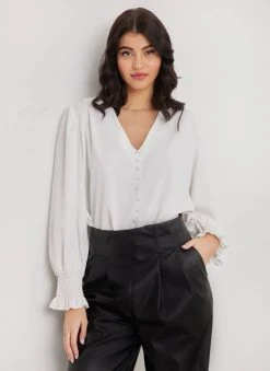 The Fashion Project Μπλούζα με εφέ κουμπιά - Λευκό 8 The Fashion Project Μπλούζα με εφέ κουμπιά - Λευκό -Κατάστημα TheFashionProject mplouza me efe koumpia 108301 6oll
