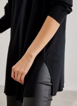 The Fashion Project Μπλούζα Oversized με ψηλή λαιμόκοψη - Μαύρο -Κατάστημα TheFashionProject mplouza oversized me psili laimokopsi 107321 1hzj