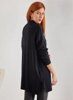 The Fashion Project Μπλούζα Oversized με ψηλή λαιμόκοψη - Μαύρο -Κατάστημα TheFashionProject mplouza oversized me psili laimokopsi 107321 zv9i