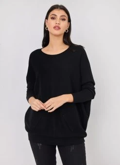 The Fashion Project Μπλούζα ριπ με χιαστί σχέδιο στην πλάτη - Μαύρο -Κατάστημα TheFashionProject mplouza rip me xiasti sxedio stin plati 107617 v1in