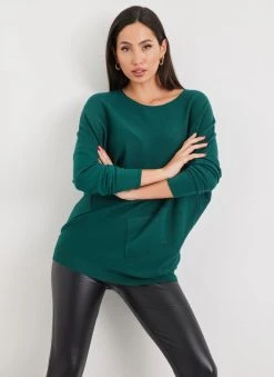 The Fashion Project Μπλούζα ριπ με χιαστί σχέδιο στην πλάτη - Κυπαρισσί -Κατάστημα TheFashionProject mplouza rip me xiasti sxedio stin plati 107622 plu3