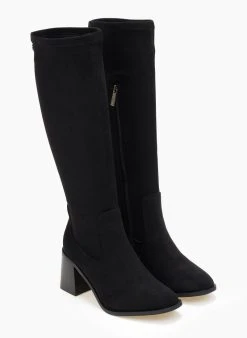 Xti Footwear Μπότες από ελαστικό Suede 140531 Xti - Μαύρο -Κατάστημα TheFashionProject mpotes apo elastiko suede 140531 xti 108140 b7mv