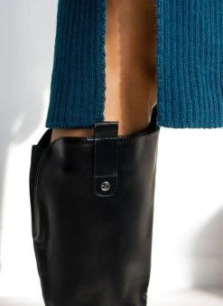 The Fashion Project Μπότες Casual με διχρωμία στο θηλάκι - Μαύρο -Κατάστημα TheFashionProject mpotes casual me dixrwmia sto thilaki 105768 4wkr