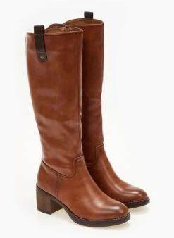 The Fashion Project Μπότες Casual με διχρωμία στο θηλάκι - Ταμπά -Κατάστημα TheFashionProject mpotes casual me dixrwmia sto thilaki 105769 9y5l