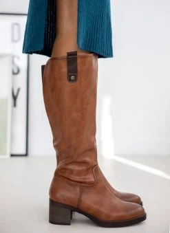 The Fashion Project Μπότες Casual με διχρωμία στο θηλάκι - Ταμπά -Κατάστημα TheFashionProject mpotes casual me dixrwmia sto thilaki 105769 s228