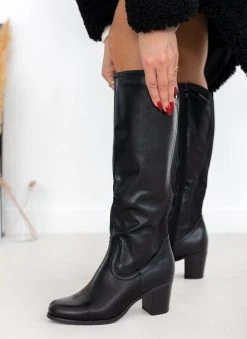 The Fashion Project Μπότες Casual με οβάλ τελείωμα - Μαύρο -Κατάστημα TheFashionProject mpotes casual me oval teleiwma 107169 7x80 1