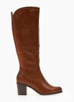 The Fashion Project Μπότες Casual με οβάλ τελείωμα - Ταμπά -Κατάστημα TheFashionProject mpotes casual me oval teleiwma 107170 890k