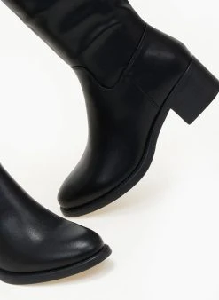 The Fashion Project Μπότες Casual με τετράγωνο τακούνι - Μαύρο -Κατάστημα TheFashionProject mpotes casual me tetragwno takouni 106265 1ts0