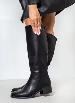 The Fashion Project Μπότες Casual με τετράγωνο τακούνι - Μαύρο -Κατάστημα TheFashionProject mpotes casual me tetragwno takouni 106265 3rzk