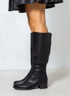 The Fashion Project Μπότες Casual με τετράγωνο τακούνι - Μαύρο -Κατάστημα TheFashionProject mpotes casual me tetragwno takouni 106265 kry8