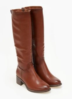 The Fashion Project Μπότες Casual με τετράγωνο τακούνι - Ταμπά -Κατάστημα TheFashionProject mpotes casual me tetragwno takouni 106266 ava7