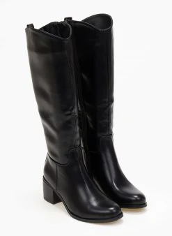 The Fashion Project Μπότες Casual με χαμηλό τακούνι - Μαύρο -Κατάστημα TheFashionProject mpotes casual me xamilo takouni 107172 droh