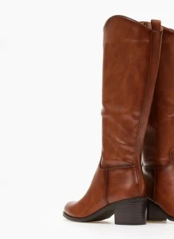 The Fashion Project Μπότες Casual με χαμηλό τακούνι - Ταμπά -Κατάστημα TheFashionProject mpotes casual me xamilo takouni 107173 a7yj