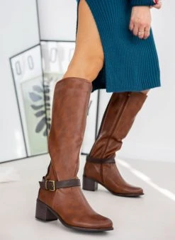 The Fashion Project Μπότες Casual με ζωνάκι - Ταμπά -Κατάστημα TheFashionProject mpotes casual me zwnaki 105745 2pi9