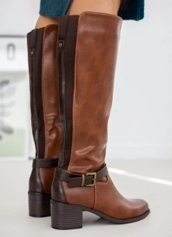 The Fashion Project Μπότες Casual με ζωνάκι - Ταμπά