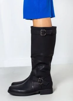 The Fashion Project Μπότες Casual με ζωνάκι - Μαύρο -Κατάστημα TheFashionProject mpotes casual me zwnaki 108210 3cr6