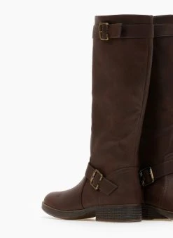 The Fashion Project Μπότες Casual με ζωνάκι - Καφέ -Κατάστημα TheFashionProject mpotes casual me zwnaki 108211 jnos