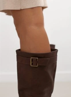 The Fashion Project Μπότες Casual με ζωνάκι - Καφέ -Κατάστημα TheFashionProject mpotes casual me zwnaki 108211 kc6r