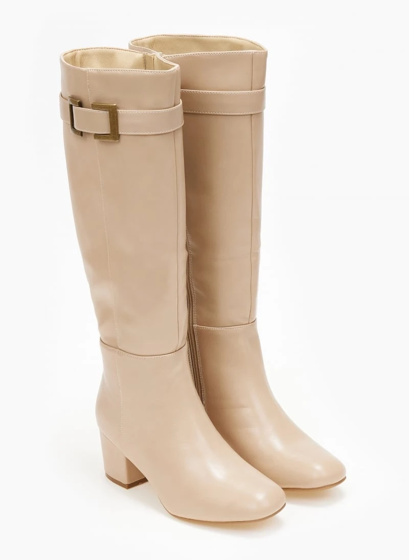 The Fashion Project Μπότες Casual με ζωνάκι - Μπεζ 4 The Fashion Project Μπότες Casual με ζωνάκι - Μπεζ - Image 2