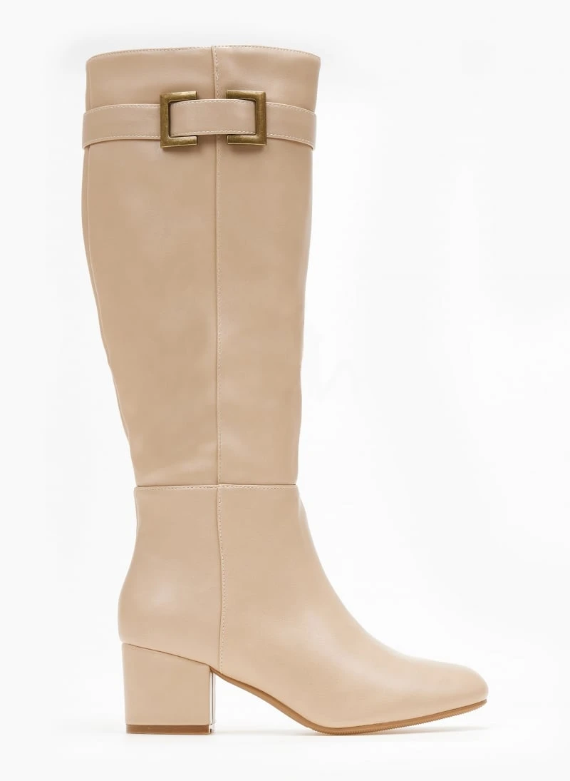 The Fashion Project Μπότες Casual με ζωνάκι - Μπεζ 8 The Fashion Project Μπότες Casual με ζωνάκι - Μπεζ - Image 6