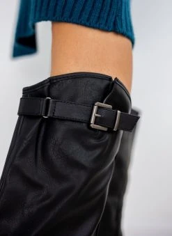 The Fashion Project Μπότες Casual με ζωνάκια - Μαύρο -Κατάστημα TheFashionProject mpotes casual me zwnakia 106248 ckri