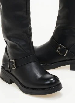 The Fashion Project Μπότες Casual με ζωνάκια - Μαύρο -Κατάστημα TheFashionProject mpotes casual me zwnakia 106248 gv2s