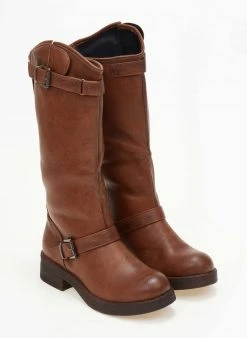 The Fashion Project Μπότες Casual με ζωνάκια - Ταμπά -Κατάστημα TheFashionProject mpotes casual me zwnakia 106249 mb21