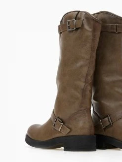 The Fashion Project Μπότες Casual με ζωνάκια - Χακί -Κατάστημα TheFashionProject mpotes casual me zwnakia 106250 4hku