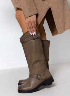 The Fashion Project Μπότες Casual με ζωνάκια - Χακί