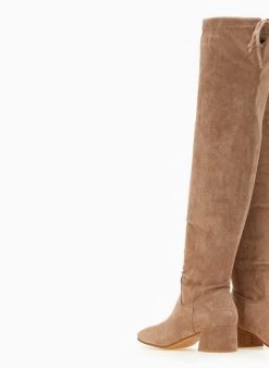 The Fashion Project Μπότες πάνω από το γόνατο Suede - Πούρο -Κατάστημα TheFashionProject mpotes casual suede panw apo to gonato 107294 b1gw