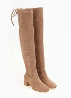 The Fashion Project Μπότες πάνω από το γόνατο Suede - Πούρο -Κατάστημα TheFashionProject mpotes casual suede panw apo to gonato 107294 io0h