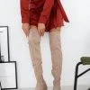 The Fashion Project Μπότες Chunky πάνω από το γόνατο - Μπεζ -Κατάστημα TheFashionProject mpotes chunky panw apo to gonato 109190 xb7g