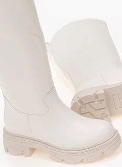 The Fashion Project Μπότες Chunky χωρίς φερμουάρ - Λευκό -Κατάστημα TheFashionProject mpotes chynky xwris fermouar 98343 7hb6