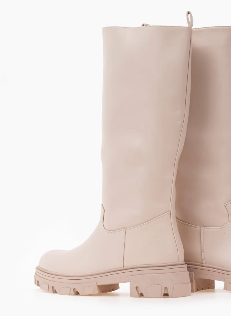The Fashion Project Μπότες Chunky χωρίς φερμουάρ - Μπεζ 6 The Fashion Project Μπότες Chunky χωρίς φερμουάρ - Μπεζ - Image 4