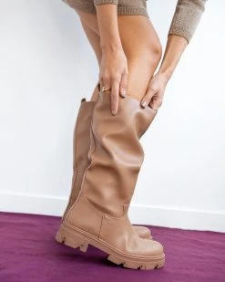 The Fashion Project Μπότες Chunky χωρίς φερμουάρ - Πούρο -Κατάστημα TheFashionProject mpotes chynky xwris fermouar 98346 omhg