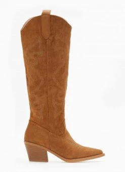 The Fashion Project Μπότες Cowboy μυτερές - Ταμπά -Κατάστημα TheFashionProject mpotes cowboy muteres 109376 gid1