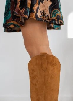 The Fashion Project Μπότες Cowboy μυτερές - Ταμπά -Κατάστημα TheFashionProject mpotes cowboy muteres 109376 sak2