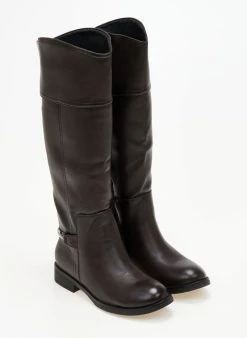 The Fashion Project Μπότες ιππασίας με μεταλλικό διακοσμητικό - Καφέ 10 The Fashion Project Μπότες ιππασίας με μεταλλικό διακοσμητικό - Καφέ -Κατάστημα TheFashionProject mpotes flat me metalliko diakosmitiko stoixeio 106254 vwxm