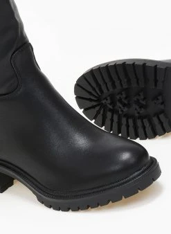 The Fashion Project Μπότες φλατ με ζωνάκι - Μαύρο -Κατάστημα TheFashionProject mpotes flat me zwnaki 108884 efp6