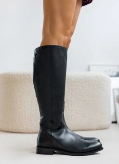 Μπότες ιππασίας δερμάτινες CARMELA 160062 - Μαύρο