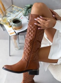 The Fashion Project Μπότες ιππασίας καπιτονέ - Ταμπά -Κατάστημα TheFashionProject mpotes ippasias kapitone 106665 3rko