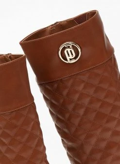 The Fashion Project Μπότες ιππασίας καπιτονέ - Ταμπά -Κατάστημα TheFashionProject mpotes ippasias kapitone 106665 lg7k