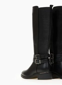The Fashion Project Μπότες ιππασίας με διπλό ζωνάκι - Μαύρο -Κατάστημα TheFashionProject mpotes ippasias me diplo zwnaki 107181 94vm