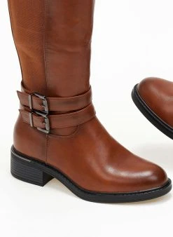 The Fashion Project Μπότες ιππασίας με διπλό ζωνάκι - Ταμπά -Κατάστημα TheFashionProject mpotes ippasias me diplo zwnaki 107945 8fpa