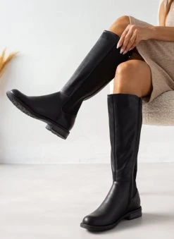 The Fashion Project Μπότες ιππασίας με λάστιχο - Μαύρο -Κατάστημα TheFashionProject mpotes ippasias me lastixo 108862 e4gk