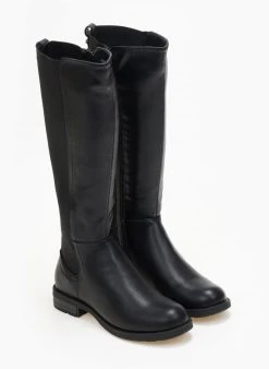 The Fashion Project Μπότες ιππασίας με λάστιχο - Μαύρο -Κατάστημα TheFashionProject mpotes ippasias me lastixo 108862 yv4d