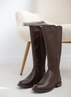 The Fashion Project Μπότες ιππασίας με λάστιχο - Καφέ -Κατάστημα TheFashionProject mpotes ippasias me lastixo 108863 nv1z