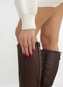 The Fashion Project Μπότες ιππασίας με ζωνάκι - Καφέ -Κατάστημα TheFashionProject mpotes ippasias me zwnaki 108723 4i0w